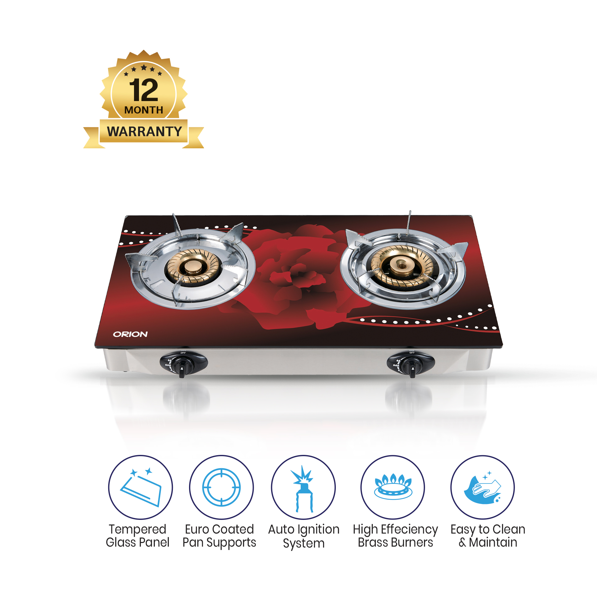 Orion Gas Stove OGS-GT501 Red